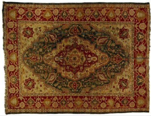 Medallion carpet with starflower in the center
