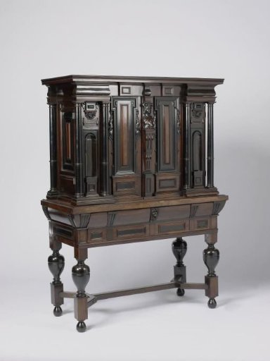 Table Cabinet Veneered with Rosewood and Ebony