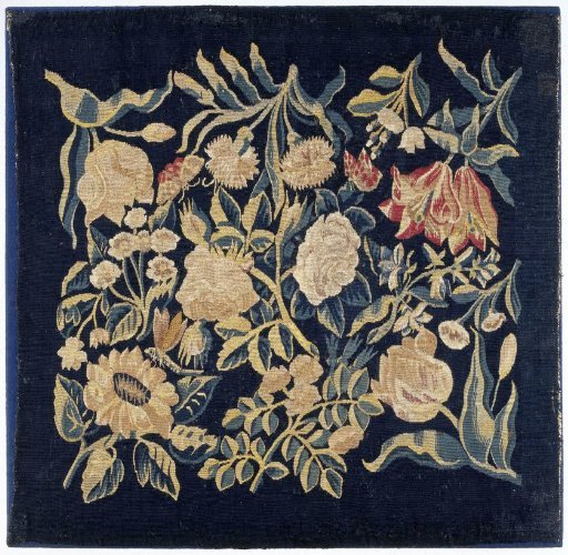 Upholstery with a floral pattern