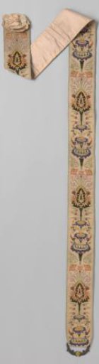 Bell rope with wool embroidery