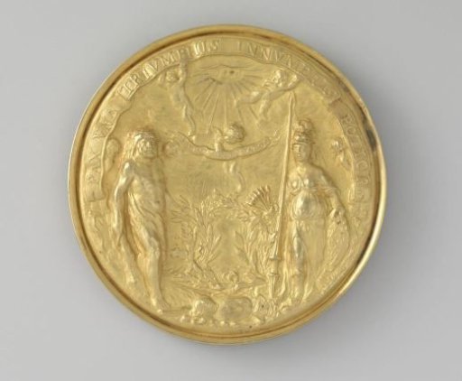Two medals with the Peace of Münster