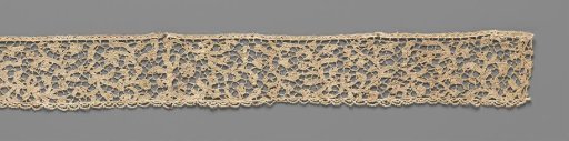 Strip of Needle Lace with Floral Scrolls