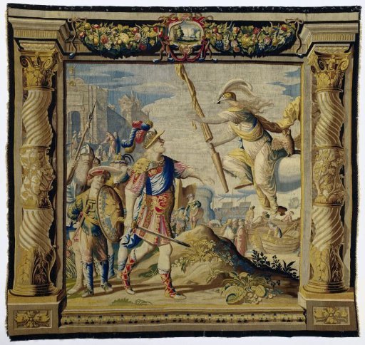 King Thaos and the goddess Athena