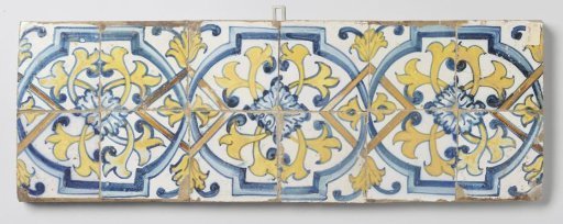 Field of twelve polychrome tiles