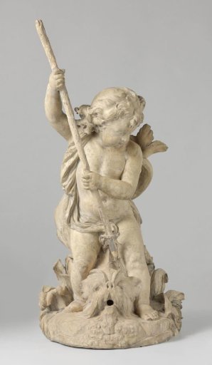 Putto with dolphin