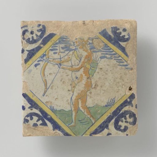 Tile with an archer