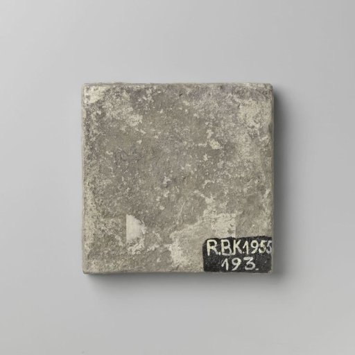 Tile with a horseman
