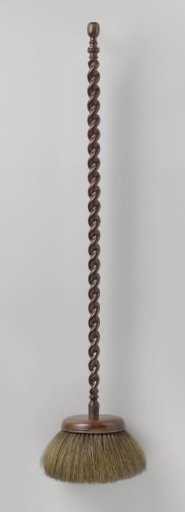 Broom or rage-bolt with a twisted shaft crowned with a knob