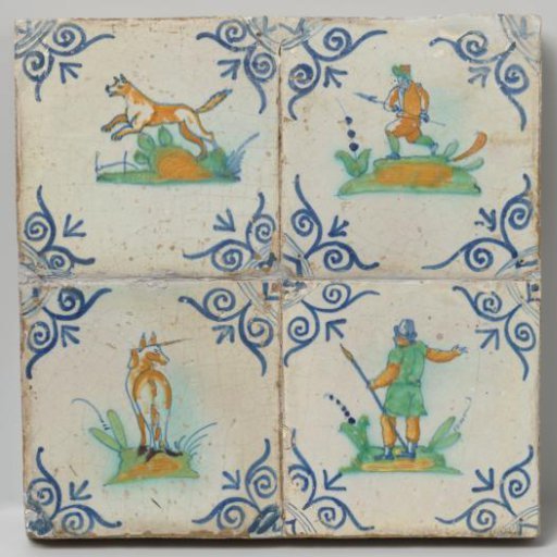 Field of four tiles
