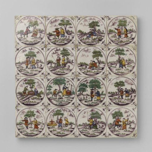 Field of sixteen tiles with shepherd pairs