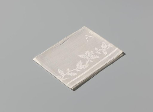 Napkin with the coat of arms of Wijk bij Duurstede
