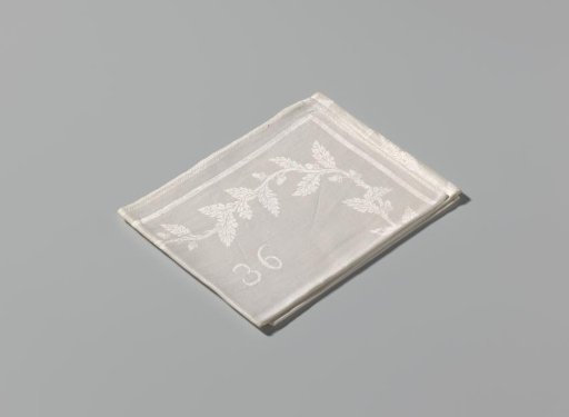 Napkin with the coat of arms of Wijk bij Duurstede