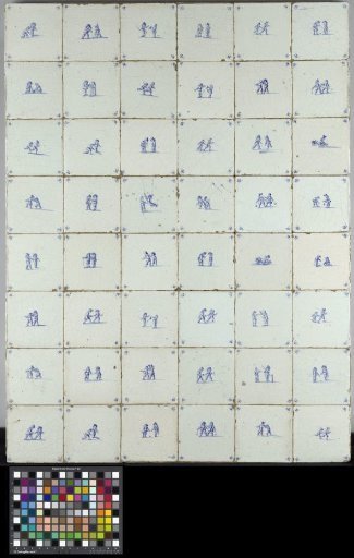 Tiles with Scenes of Children Playing