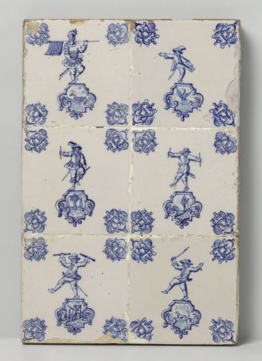 Field of six tiles