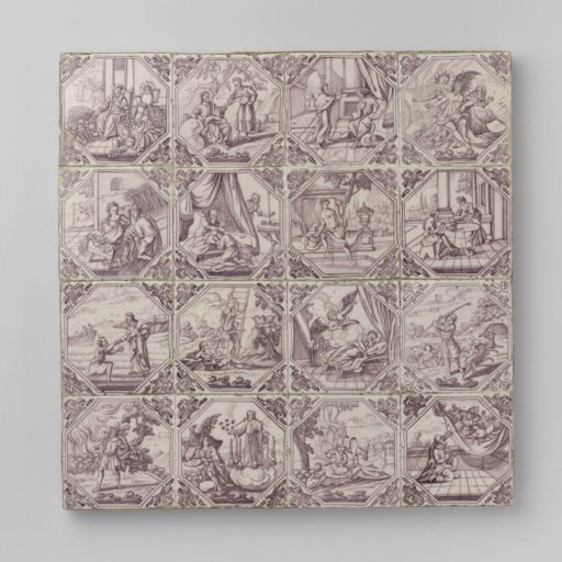 Field of sixteen tiles