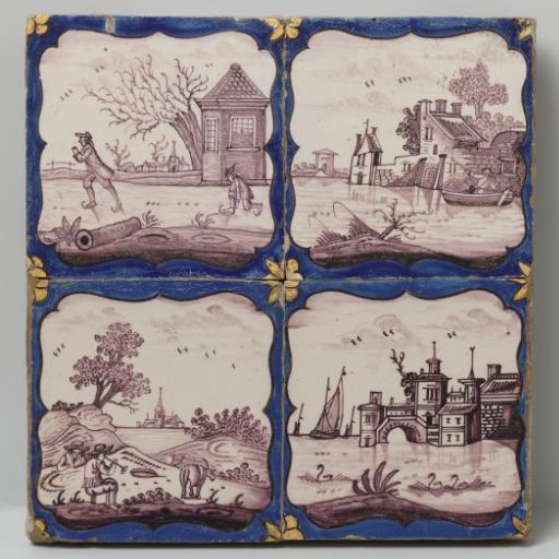 Field of four tiles