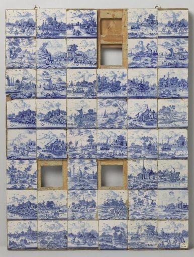 Field of forty-eight tiles with landscapes