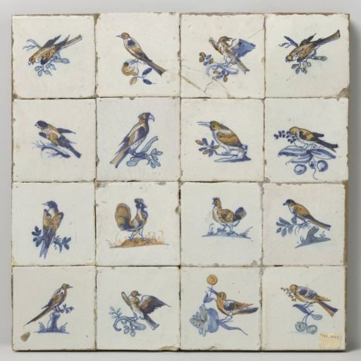 Field of sixteen tiles
