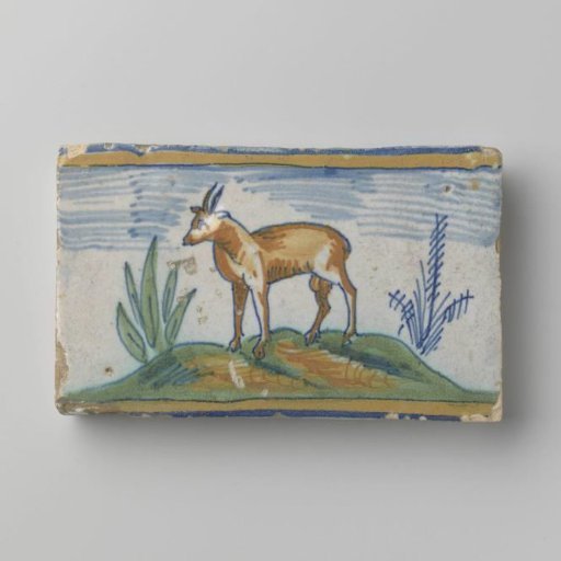 Border tile with animal