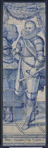 Tile tableau Prince Hendrick of Nassau