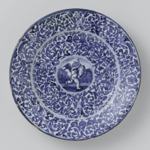 Plate with putto