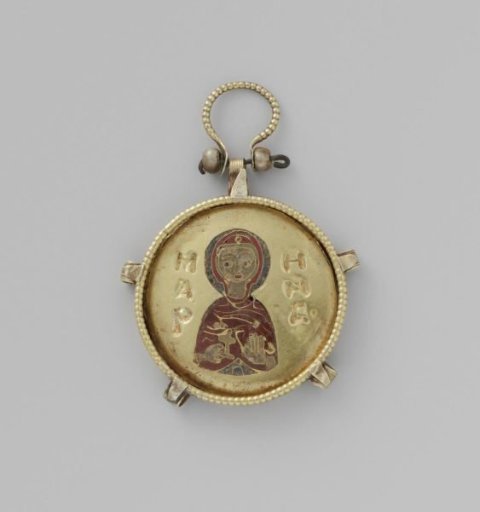Medal with a female saint