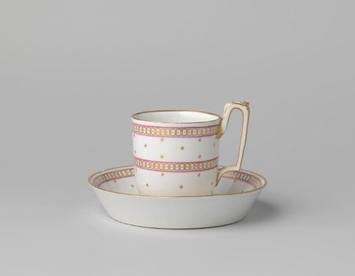 Cup with stars and ornamental borders