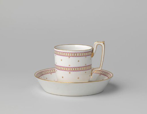 Cup with stars and ornamental borders