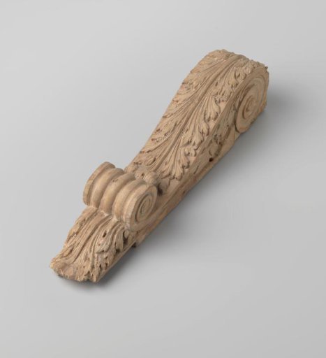 S-scroll belonging to a portico