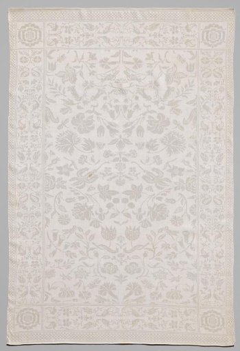Table napkin with a floral pattern