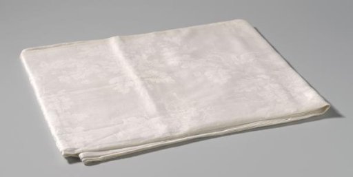 Tablecloth with animals and wreaths of oak leaves