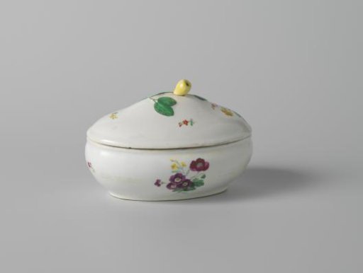 Box with bouquets and flower sprays