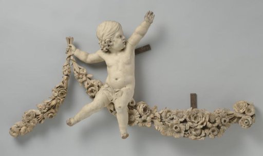 A Child on a Garland of Flowers