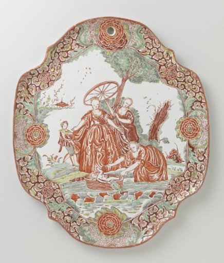 Print with Moses in the reed basket