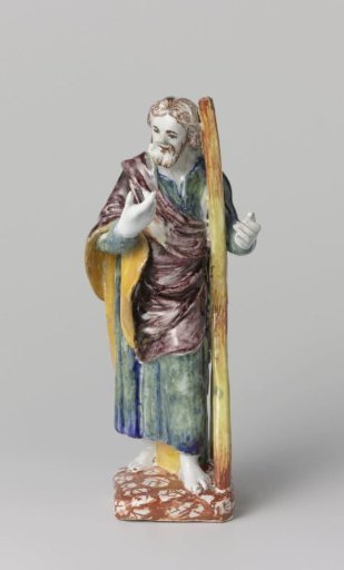 Male figure in faience
