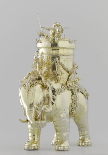 Jug in the shape of a war elephant