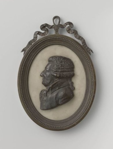 Framed portrait of Mirabeau, seen in profile