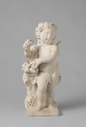 Winged Putto Personifying Autumn (Bacchus)