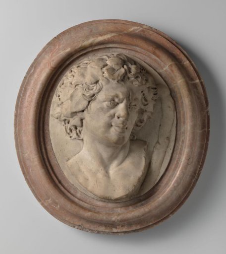 Oval Medallion with the Head of Bacchus (?)