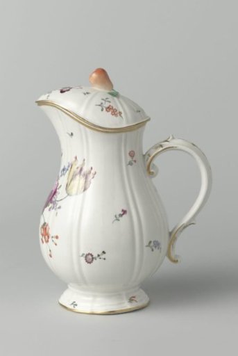Two small jugs with lids