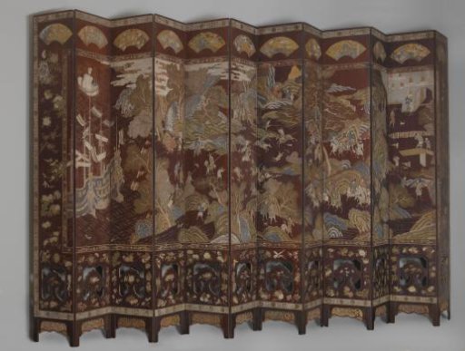 Folding Screen with Dutch ships