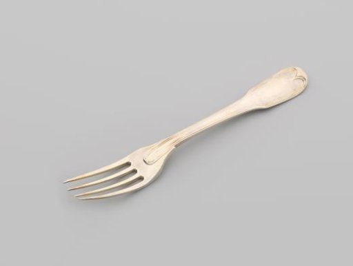 Dessert fork with the Clifford helm badge