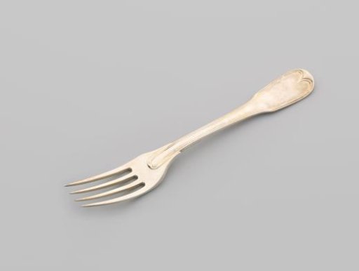 Dessert fork with the Clifford helm badge