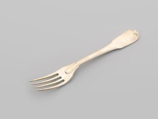 Dessert fork with the Clifford helm badge