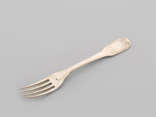 Dessert fork with the Clifford helm badge