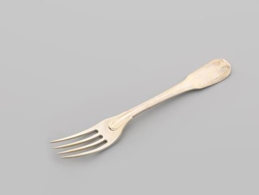 Dessert fork with the Clifford helm badge
