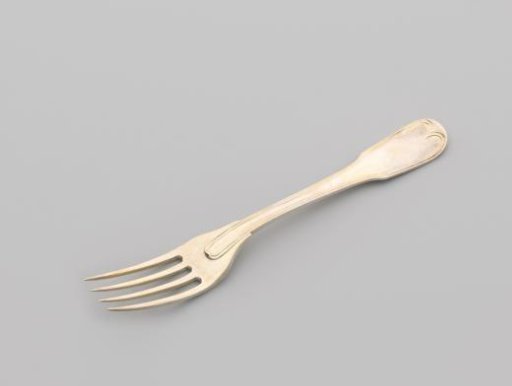 Dessert fork with the Clifford helm badge