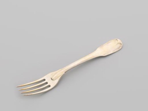 Dessert fork with the Clifford helm badge