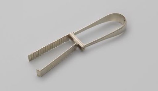 Asparagus tongs with the Clifford coat of arms