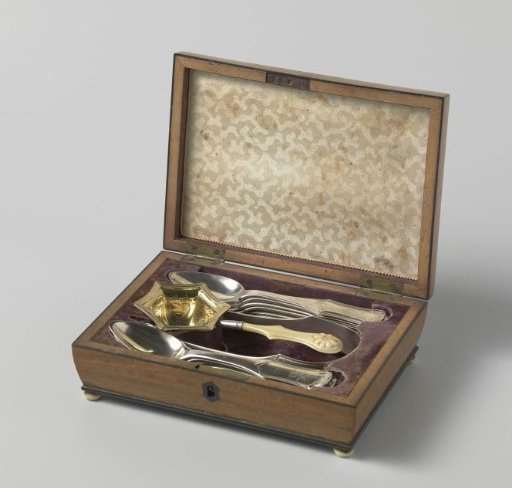 Canteen with tea utensils